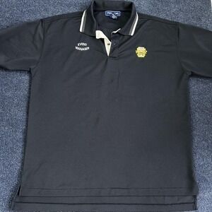 Tonix Polo Shirt Mens 2XL Black Heinz Field Event Manager Technofine Embroidered